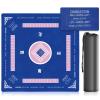 31.5 Inch Mahjong Mat for Table, 3MM Non-Slip & Noise Reduction Gaming Mat with Drawstring Bag, Perfect for Poker, Board Games, Card Games, Tile Games, and Dominoes (Bule) view 1