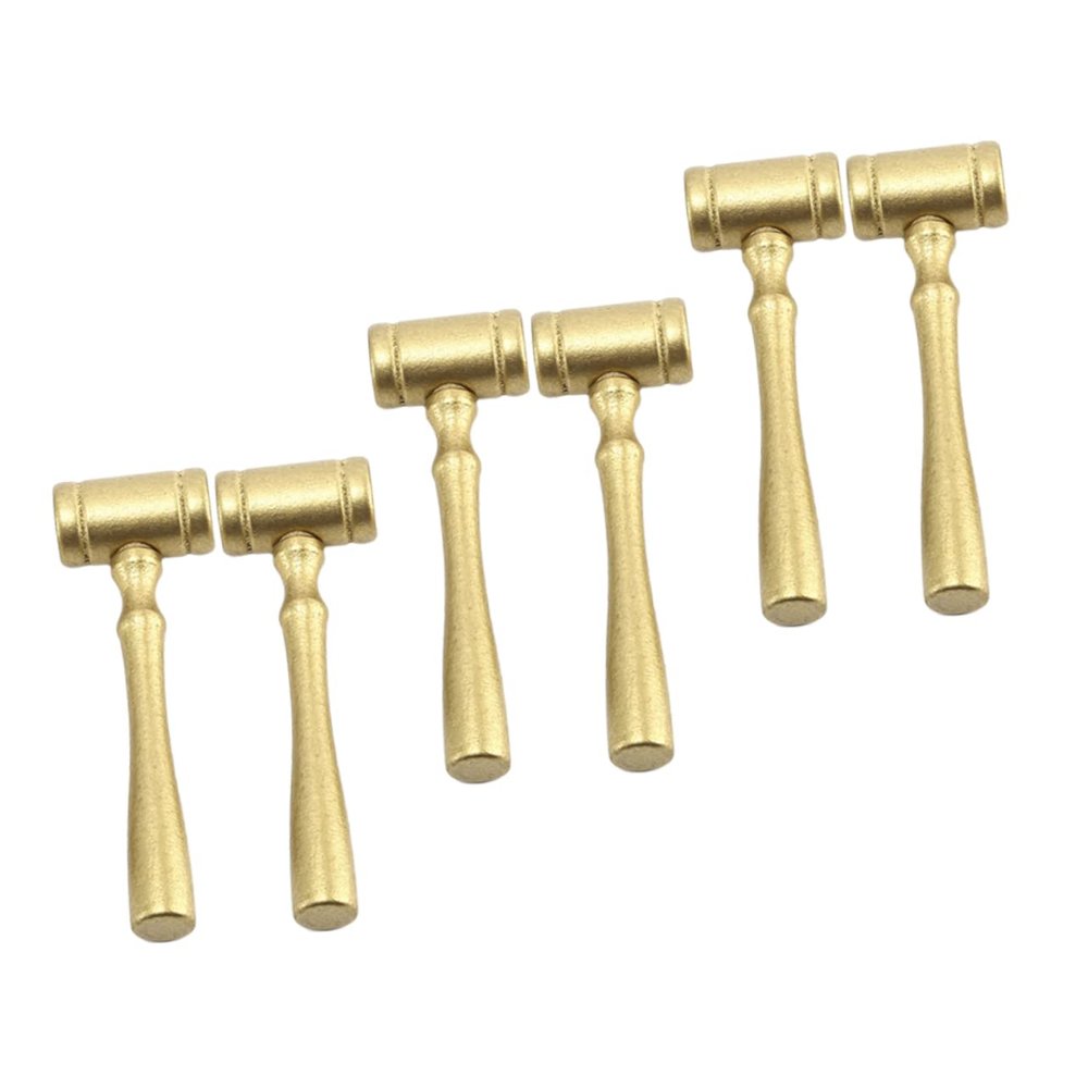 Gatuida 6pcs Wooden Judge Gavel Toys Educational Hammer Playthings for Boys and Girls for Role Play Auction Events and Judge Costumes Design