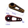 RC Upgrade Parts for SPT for HSP for Wltoys for Axial for SCX10 1/10 RC Car Boat Parts 25T Metal Double Hole 25T Servo Arm Horn RC Car Accessories(Red) view 4