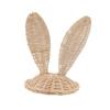 1Pc Cartoon Rabbit Ear Hat Hand Woven Hat Adorable Decorative Headdress for Dress Up Prop Photography Accessory Brown view 1
