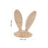 1Pc Cartoon Rabbit Ear Hat Hand Woven Hat Adorable Decorative Headdress for Dress Up Prop Photography Accessory Brown view 4