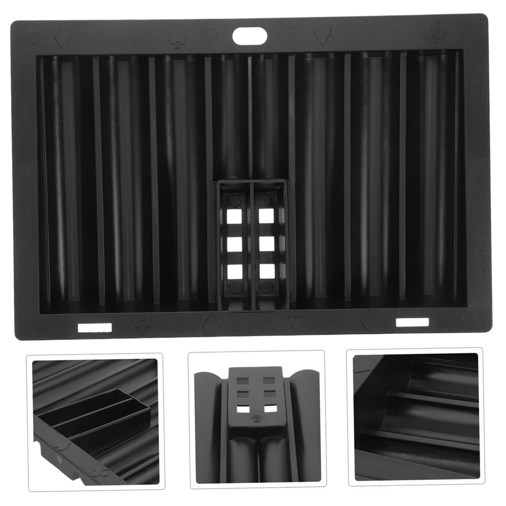 Abaodam Portable Poker Chip Holder Chip Box Efficient Storage for Board Game Table
