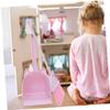 Cabilock 1set Boy Girl Broom Cleaning Tools for Boy Girl Includes Broom and Dustpan Lightweight and Safe for Toddlers for Housekeeping Playtime Activities view 2
