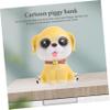 Abaodam Adorable Dog Piggy Bank Cute Vinyl Coin Holder for Boy Girl Decorative Money Saving Pot Boys and Girls Fun Desktop Statue for Rooms view 3