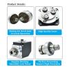 90 Degree Right Angle Planetary Reducer Gear 10 Arcmin Ratio 3:1~100:1 for Nema23/Nema34 60/80/90/110/130mm Servo Motor Gearbox(PVF120-24mm Input,Ratio 7 to 1) view 2