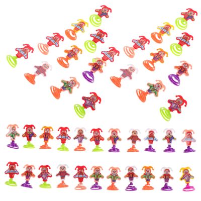 Totority 50pcs Clown Jumping Toy Spring Toys for Boys and Girls Fun Jumping Clown Party Favors Engaging Educational Plaything for Fine Motor Skill Development