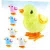 Hemoton 6Pcs Wind Up Plush Chicken Jumping for Double Layer Wings Random Cartoon Wind Up for Playtime and Parties view 3