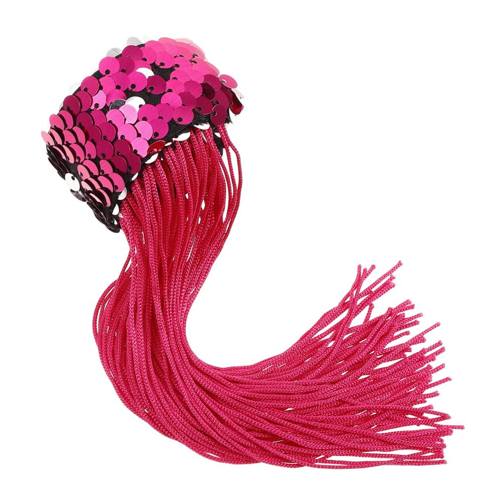 Totority Sequin Slap Bracelets for Boys and Girls Party Favors with Tassels for Festivals and Celebrations Fun Classroom Accessories