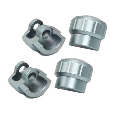 RC Car Upgrade Parts for Arrma 1/7 1/8 4pcs Metal Shock Cap Protector Shock Absorber Protection Cover Ar330492 RC Car Upgrade Parts Accessories(Gray)