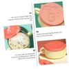 DECHOUS Young Boys and Girls Food Bowl Stainless Steel Dual Handles Non-slip Suction Base Detachable for -up view 3