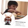 Hemoton 4Pcs Christmas Wind Up Round Shaped Deer for Fun Clockwork for Christmas Stocking Stuffers and Party Favors view 2