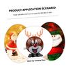 Hemoton 4Pcs Christmas Wind Up Round Shaped Deer for Fun Clockwork for Christmas Stocking Stuffers and Party Favors view 3