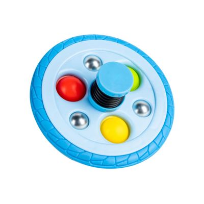 FOYTOKI Tire Shape Gyro Bouncing Spinning Top for Educational Rotating for Fun and Learning Gyro for Sensory Play