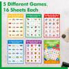 Road Trip Game Pad, 5 Games in 1 (Farm Animals, Car Colors, Buildings, Traffic Signs, Vehicles Scavenger Hunt Bingo), Pen Pencil Paper Game, Plane Trip/ Car Travel/Getaway Activity Pad for Kid, Adult view 3