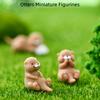 4Pcs Miniature Otter Fairy Garden Kit  Cute Otter Figurines for Micro Landscape, Plant Pots, Bonsai Craft Decor, Desk Decorations, Cake Toppers, DIY Fairy Garden Accessories, Home Ornaments view 4