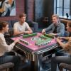 31.5 Inch Mahjong Mat for Table, 3MM Non-Slip & Noise Reduction Gaming Mat with Drawstring Bag, Perfect for Poker, Board Games, Card Games, Tile Games, and Dominoes (Pink) view 3
