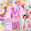 10th Birthday Decorations for Girl,10 Years Old Birthday Decorations, In My Double Digits Era Party Decor, I'm 10 Backdrop Tablecloth Cake Topper Balloons for Double Digits Girl Bday Party view 1