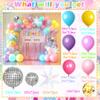 10th Birthday Decorations for Girl,10 Years Old Birthday Decorations, In My Double Digits Era Party Decor, I'm 10 Backdrop Tablecloth Cake Topper Balloons for Double Digits Girl Bday Party view 2