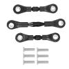 3Pcs Metal Steering Rod Link Rod Tie Rod for Tamiya TT-01 TT01 1/10 RC Car Upgrade Parts Accessories,Black(Blue) view 2