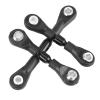 3Pcs Metal Steering Rod Link Rod Tie Rod for Tamiya TT-01 TT01 1/10 RC Car Upgrade Parts Accessories,Black(Blue) view 4