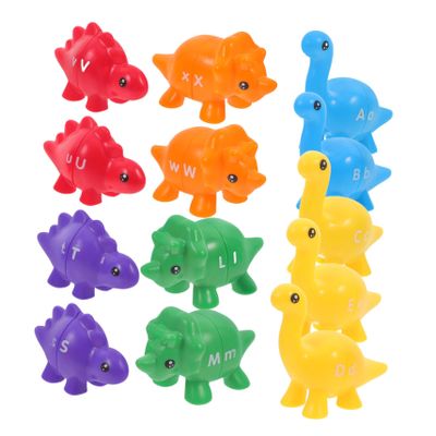 Abaodam 1Set Dinosaur Alphabet Matching for Inspired Early Learning Game Engaging Educational for Preschoolers Includes Storage Bag for Cognitive Development