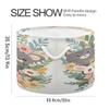 VEKELEE Cute Animals Storage Basket with Cotton Rope Handle, Foldable Round Storage Bin, Laundry Basket for Bedroom, Bathroom, Decorative Storage Basket view 2