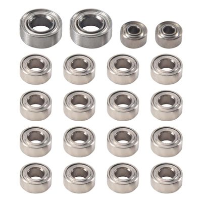 20Pcs Steel Ball Bearing Set for Axial SCX24 90081 AXI00001 AXI00002 1/24 RC Crawler Car Spare Parts
