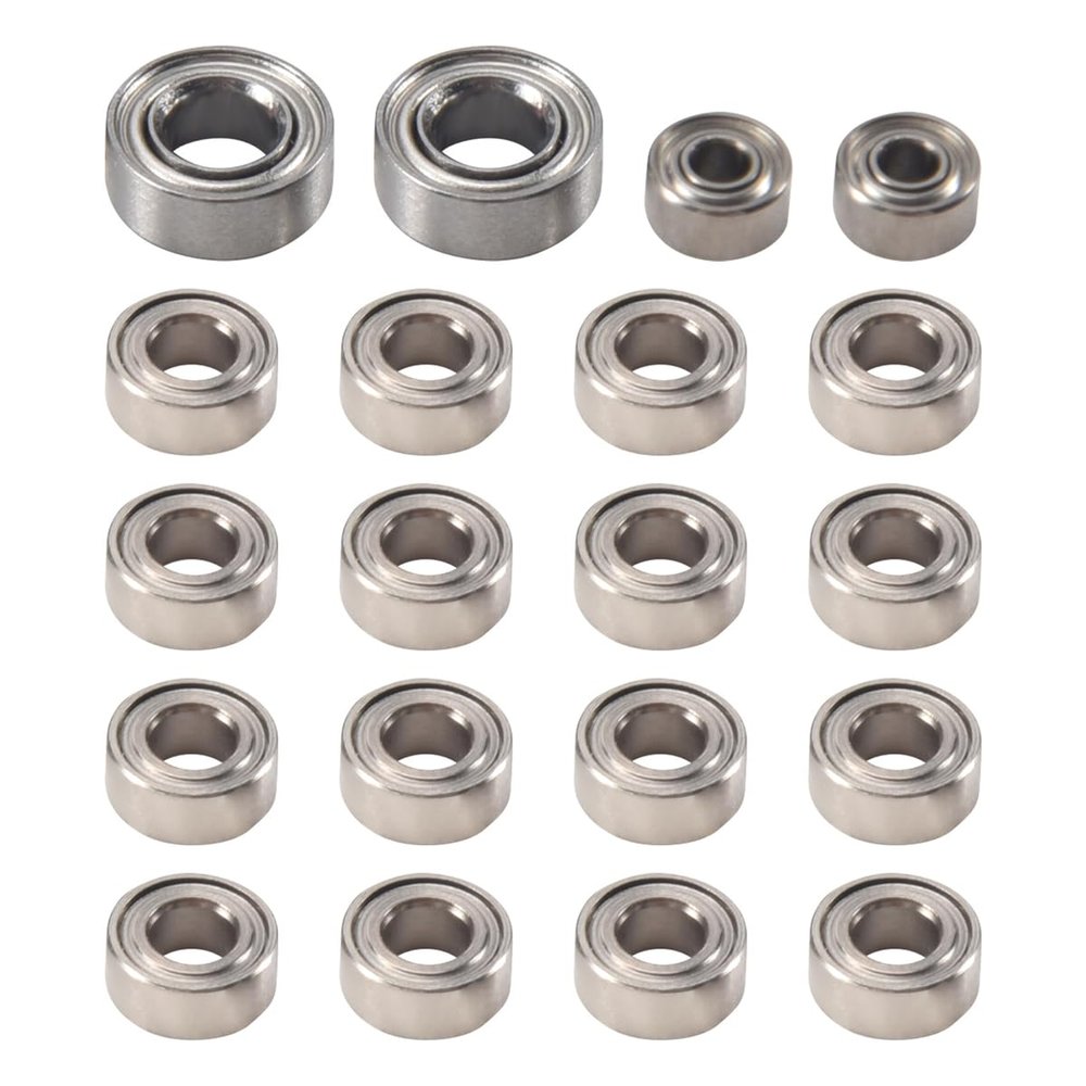 20Pcs Steel Ball Bearing Set for Axial SCX24 90081 AXI00001 AXI00002 1/24 RC Crawler Car Spare Parts