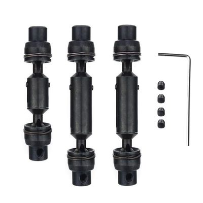 3Pcs Metal Drive Shaft CVD for WPL B16 B36 Q60 Q63 Q64 MN77 FY004 6WD 1/16 RC Car Upgrade Parts