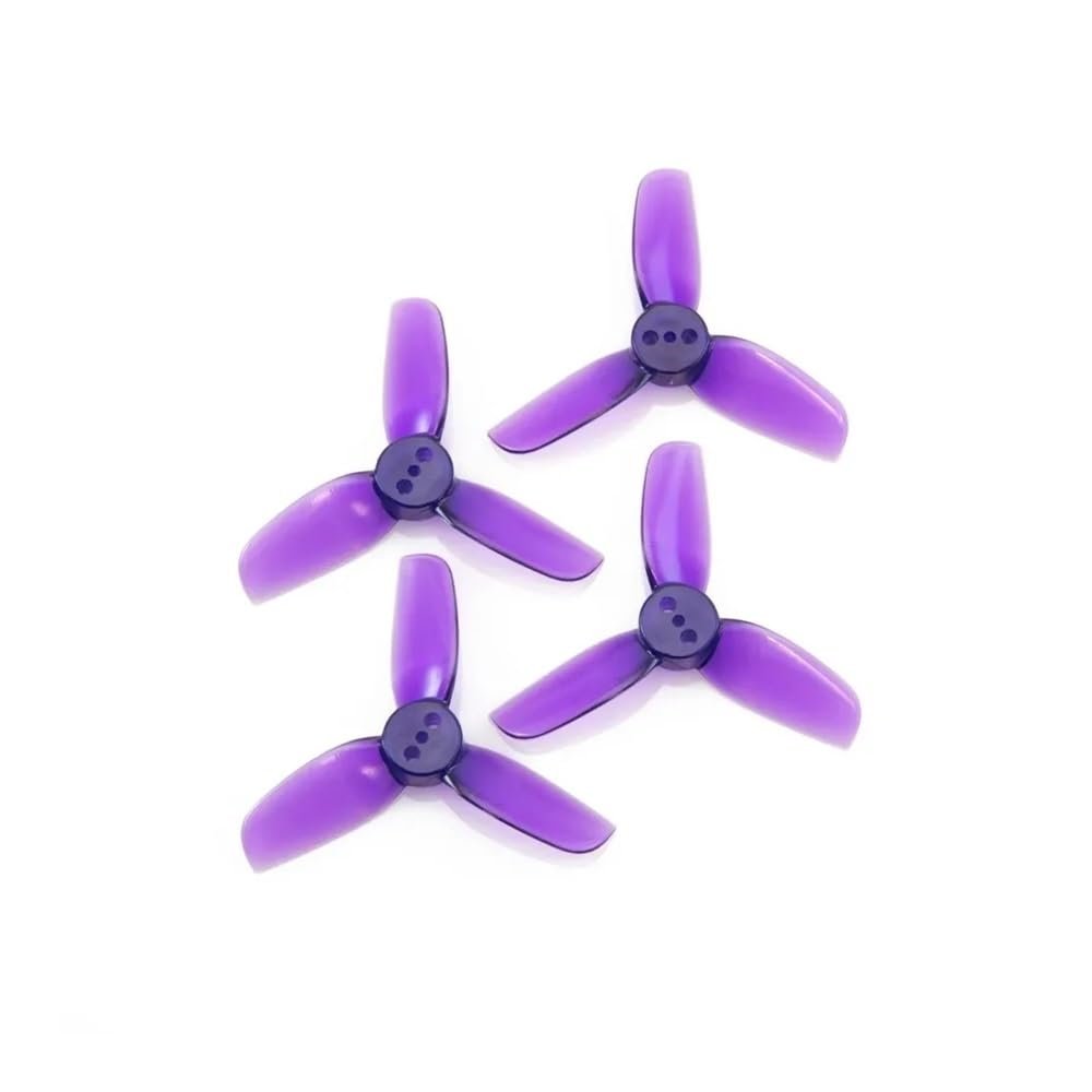 12 Pairs 24 Pieces For HQ 2525 T2.5X2.5X3 2 Inch 3 Impeller Propellers For Brushless FPV Rc Racing(PURPLE)