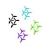 12 Pairs 24 Pieces For HQ 2525 T2.5X2.5X3 2 Inch 3 Impeller Propellers For Brushless FPV Rc Racing(PURPLE) view 2