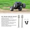 2 PCS RC Rear Axle Drive Shaft Rustproof for Axial Yeti JR 1/18 RC Car Steel (Silver) view 2