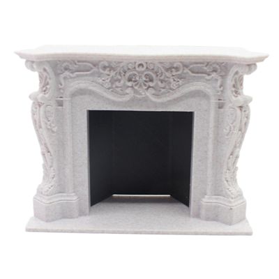 1/12 Dollhouse Mini Fireplace Wooden Backdrop Miniature Furniture for Landscape Decor