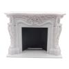 1/12 Dollhouse Mini Fireplace Wooden Backdrop Miniature Furniture for Landscape Decor view 1