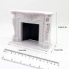1/12 Dollhouse Mini Fireplace Wooden Backdrop Miniature Furniture for Landscape Decor view 2