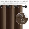 100% Blackout Curtains,Solid Thermal Insulated Grommet Blackout Curtains Drapes for Bedroom Window,Thermal Insulated Room Darkening for Living Room (Coffee, 79in*55in) view 2