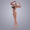 1/6 Scale Female Action Figure Body, 12 inches Seamless Flexible Large Bust Soft Female Figure Body Doll Model with Detachable 3 Pairs of Hands Gesture & 2 Pairs of Feet Shapes (Copper Skin) view 4