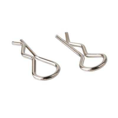 100Pcs Scale Car Body Shell Stainless Steel Vehicle Fasteners Durable and R Pins for Model Car Replacement Parts