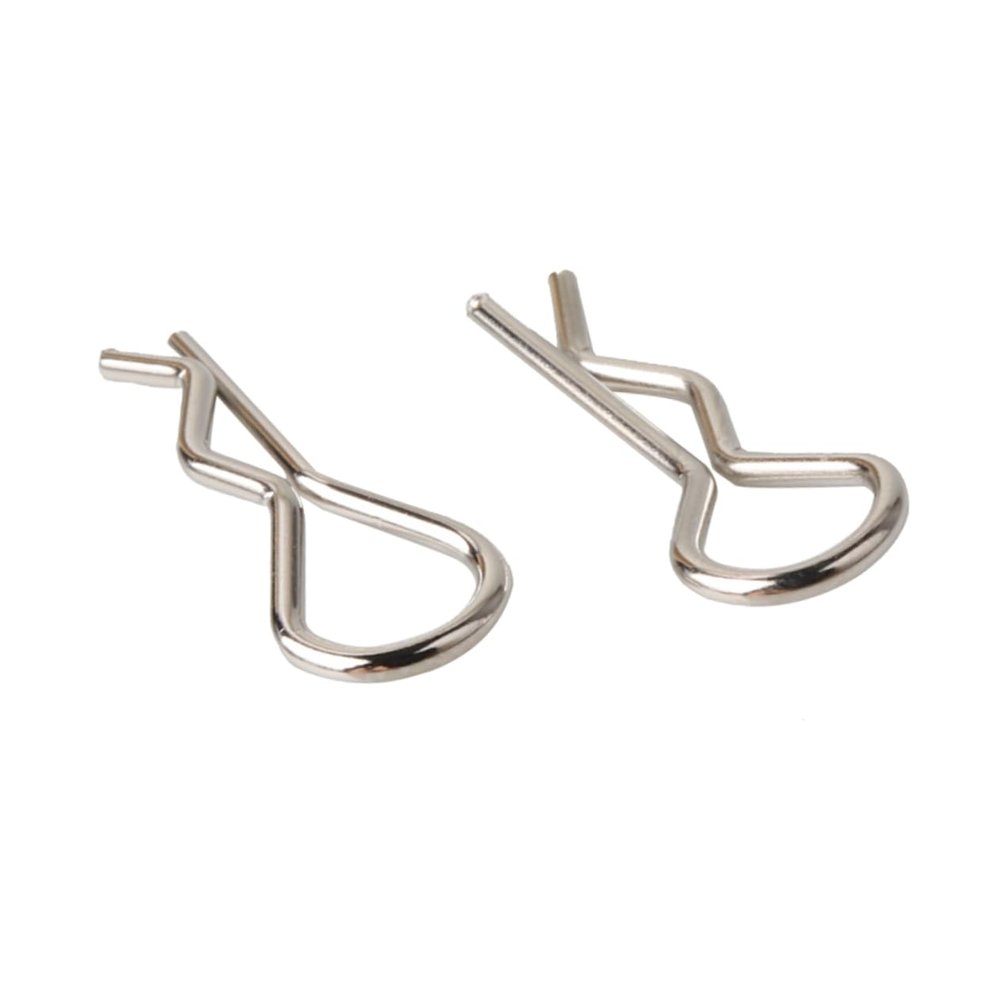 100Pcs Scale Car Body Shell Stainless Steel Vehicle Fasteners Durable and R Pins for Model Car Replacement Parts