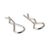 100Pcs Scale Car Body Shell Stainless Steel Vehicle Fasteners Durable and R Pins for Model Car Replacement Parts view 1