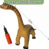 YONGJULE Big Brachiosaurus 32 inch, Dinosaur Toys for Kids 3-5, Large Dinosaur Toys for Kids Toddler Dinosaur Party Favors, Birthday Gifts for Boys Girls (Brown) view 2