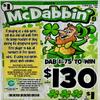 2 Bags of McDabbin $130 Bingo Pull Tab Event Game, All Tickets Playable view 1