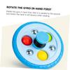 VICASKY Shaped Plastic Gyro Rotating Spinning Top for Cognitive Play Engaging for Sensory and Motor Skill Development view 3