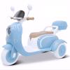 Beblinglet 12V Ride on Motorcycle, 2 Seater Kids Electric Moped Scooter with Storage Box, Music, LED Light, Horn, 2x50W Motor, 60 mins Ride Time, Ride on Toys for Girls Boys Ages 3-6, Blue view 1