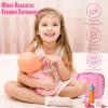 Baby Doll Bottles Accessories Set for Toddlers, 2 Milk Bottle 2 Juice Bottles and 2 Toy Pacifier (Red) view 4