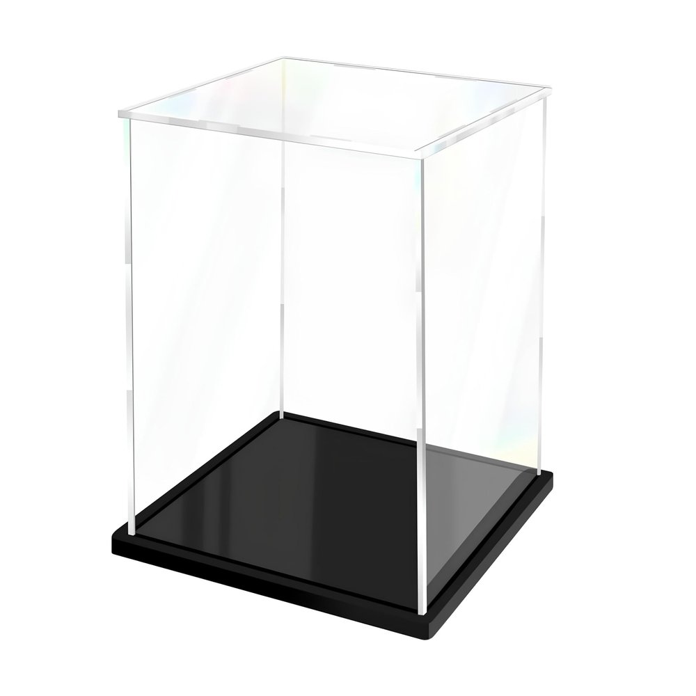 12x14x24in(LxWxH) Clear Shoe Storage Boxes with Divider, Acrylic Display case Box with Lids for Sneaker Purses Handbags Books (12x14x24in(LxWxH))