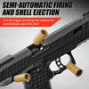 2011 Model Shell Ejecting Toy Gun with Soft Bullet  Realistic Toy Pistol Foam Blaster for Boys Kids Adults, Educational Fidget Play Gun Model for Halloween Christmas Birthday Gifts (Black+Black) view 3