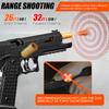 2011 Model Shell Ejecting Toy Gun with Soft Bullet  Realistic Toy Pistol Foam Blaster for Boys Kids Adults, Educational Fidget Play Gun Model for Halloween Christmas Birthday Gifts (Black+Black) view 4