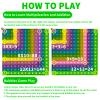 12x12 Math Pop Board for Kids - Interactive Multiplication Table Chart with Poppable Bubbles, STEM Sensory Learning Toy, Classroom & Homeschool Tool, Stress Relief Game, CPC Certified(1PC) view 3