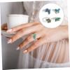 Totority 4pcs Animal Mood Thermochromic Color Changing Finger for Boys and Girls Carnival Costume Accessories Cute Cartoon Designs Dinosaur Elephant Bear view 4